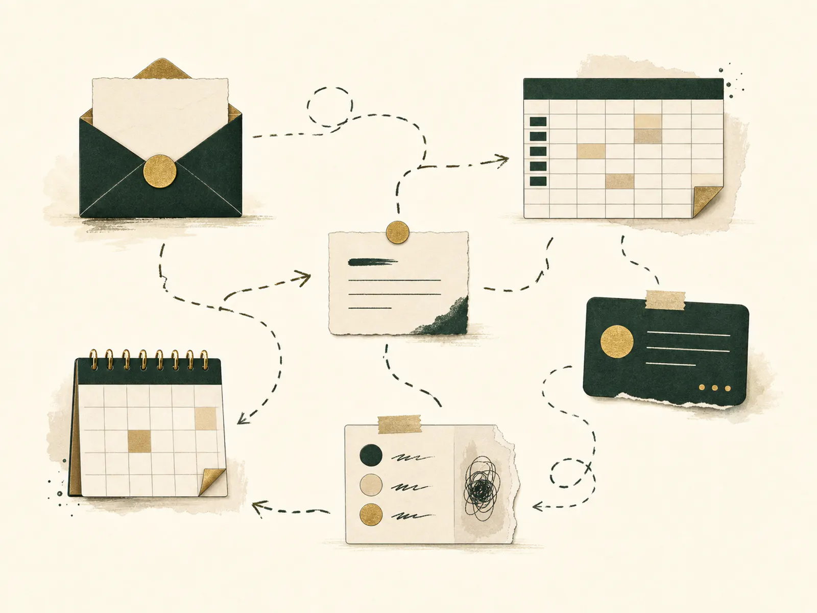 Illustration showing weaker business systems before Ermete strategy