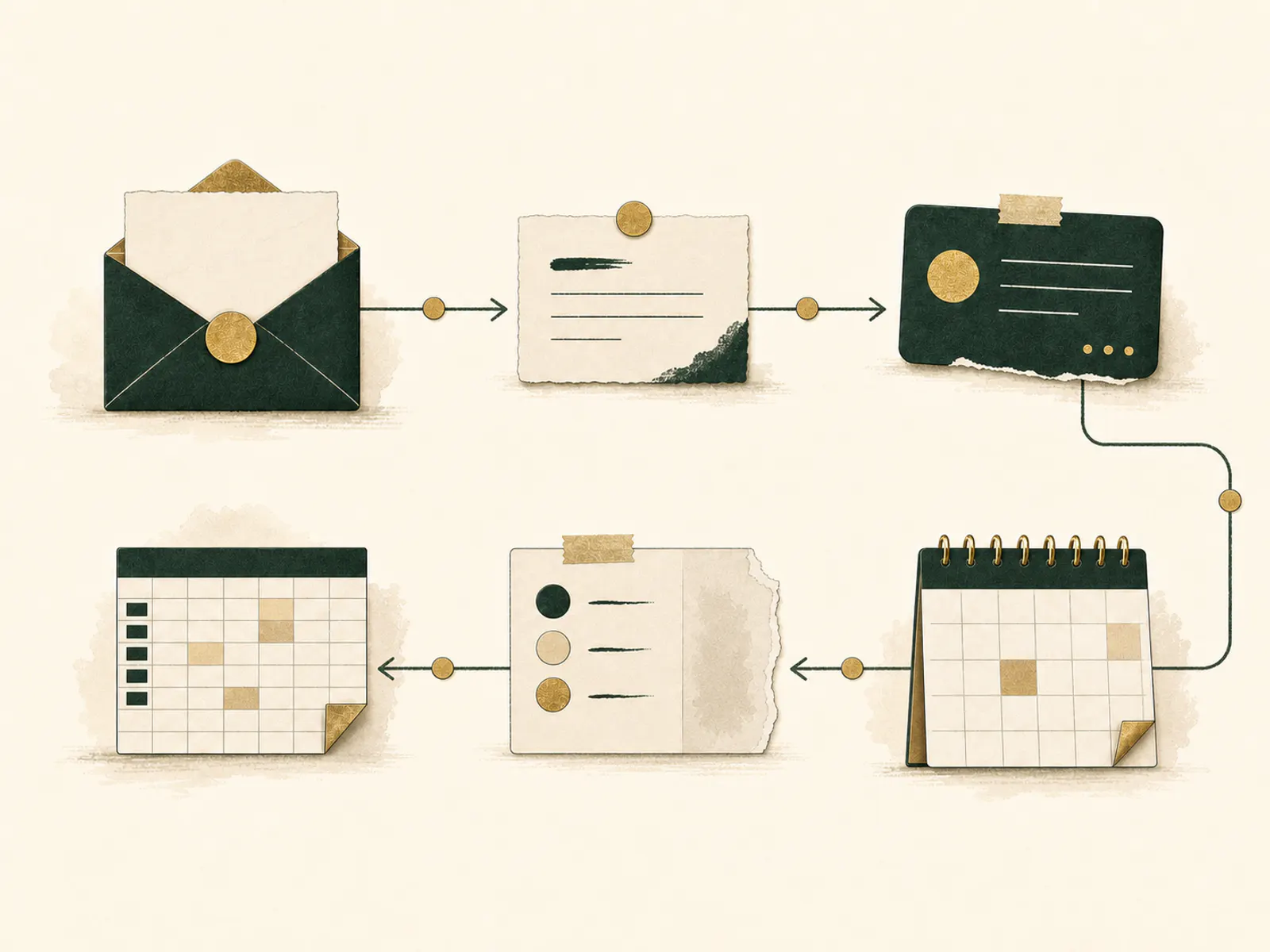 Illustration showing structured business systems after Ermete strategy
