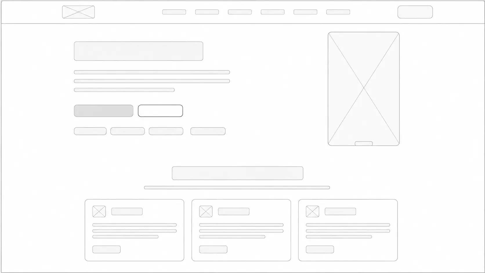 Illustration showing weaker websites before Ermete strategy